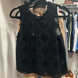 J. Crew. 100% cotton lace fleur top with camisole small